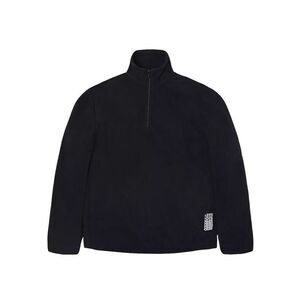Rains Fleece Half-Zip Pullover Black NEW